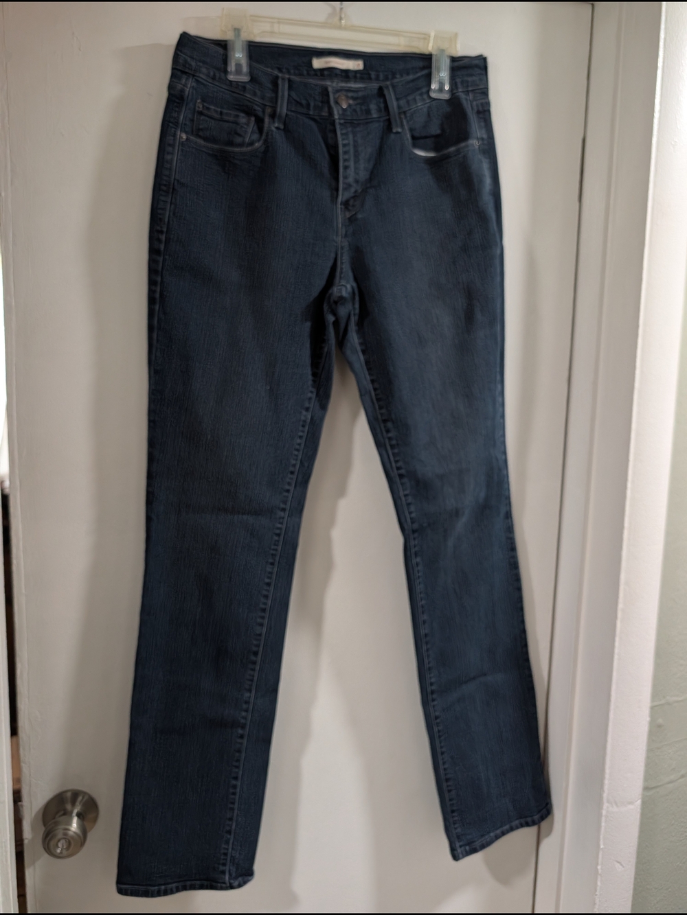Levi's Dark Blue 505 Straight Leg Jeans